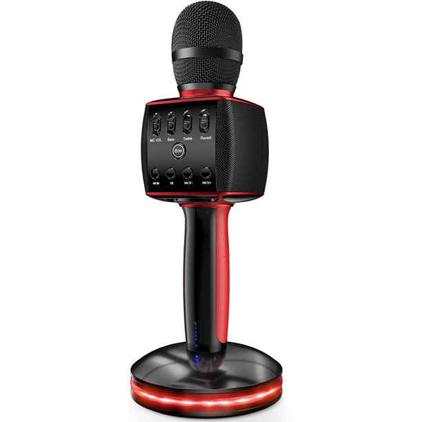 Wireless Karaoke Microphone, Bluetooth Karaoke Rechargeable Mic Set