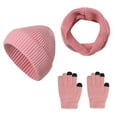 thumbnail image 2 of LIZENG New Winter Thickened Warm Hat Scarf Glove Knitted Three Piece Set with Knit Warm Hat +Long Scarf+Touch Screen Gloves Set Neck Scarves for Women Men, 2 of 2