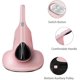 thumbnail image 2 of Aspirador De Colchones, Aspirador De Cama con Potente Succión para Limpiar Eficazmente Camas, Almohadas, Cortinas, Sofás, Pelo De Mascotas, Rosa, 2 of 5