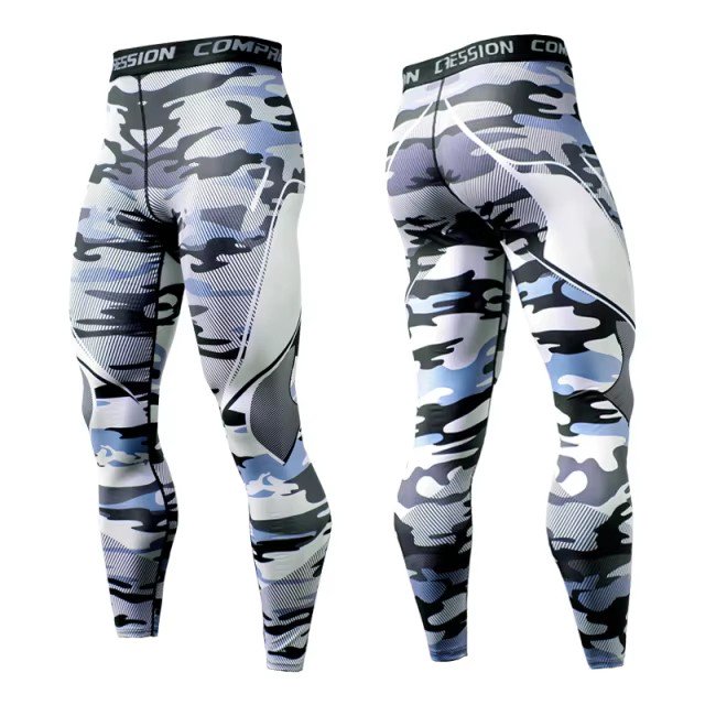 Pantalons de Compression pour Hommes Vêtements de Sport Legging d'Entraînement Pantalons de Gym Skinny Collants Bas Jogging Pantalons de Course Hommes