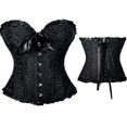 thumbnail image 4 of Femmes Vintage Corset Overbust Classique Bustier en Acier Os Lace Up Top, 4 of 5