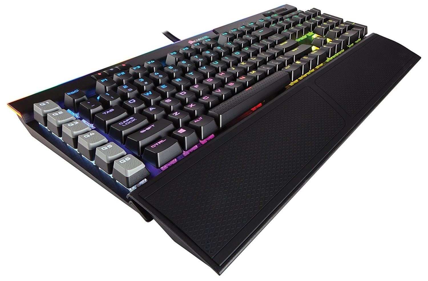 Corsair K95 Rgb Platinum Mechanical Gaming Keyboard Backlit Rbg Led Cherry Mx Speed Black Walmart Com Walmart Com