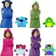 thumbnail image 2 of Manta con capucha portátil – Cálida y acogedora manta con capucha de gran tamaño con guantes de mano – Manta con capucha de forro polar de franela suave y Sherpa de primera calidad para adultos y niño, 2 of 3