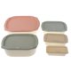 thumbnail image 3 of Crisper De Cocina Contenedor De Almacenamiento De Mantenimiento Fresco Caja Sellada Juego De Plástico Para Alimentos Y Bocadillos De Cocina Macaron Square 5 piezas Soledad Contenedor de almacenamiento de alimentos, 3 of 10