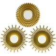 thumbnail image 1 of Espejos dorados para pared, paquete de 3, espejos de pared para decoración de habitaciones y decoración del hogar, espejos redondos dorados para decoración de paredes, espejos circulares, 1 of 5