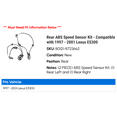 thumbnail image 2 of Rear ABS Speed Sensor Kit - Compatible with 1997 - 2001 ES300 1998 1999 2000, 2 of 2