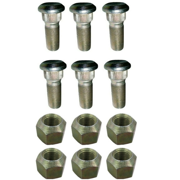 RAParts Lug Bolt C5NN1107F Nut C5NN1012B Kit Fits Ford Tractors 8000 9000 8600 9600