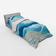 thumbnail image 3 of Ambesonne Landscape Bedding Set 4 Pcs, Snowy Mountainous Area, Queen, Sky Blue Pale Yellow, 3 of 3