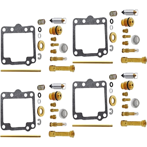 PET-U 4-Pack Carburetor Carb Rebuild Repair Kits Replacement for Suzuki 1981-1983 GS650G & GS650GL GS 650G