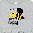 thumbnail image 4 of Inktastic Bee Happy Girls Toddler Dress, 4 of 5