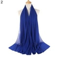 thumbnail image 3 of rygai Scarf Plain Bubble Chiffon Hijab Long Shawl Headscarf for Ladies, 3 of 8
