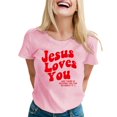 thumbnail image 1 of LUOGENLI T-shirts pour Femmes T-shirts Décontractés Imprimés Col Rond Manches Courtes t-Shirt Haut T-shirts Graphiques Drôles Adulte Jour de la Saint-Patrick 4TG T-shirts Graphiques Pâques TG, 1 of 1