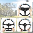 thumbnail image 6 of ZUXONGSY Butterfly Golf Cart Steering Wheel Covers Car Wheel Protector Covers Warm in Winter Cool in Summer Auto Accessories Club Car Steering Wheel Cover Gifts for Golfer Womens, 6 of 7