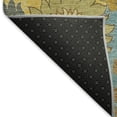 thumbnail image 5 of Addison Rugs Chantille Indoor/Outdoor Transitional Floral Aqua Machine Washable Rectangle Rug, 10' x 14', 5 of 8