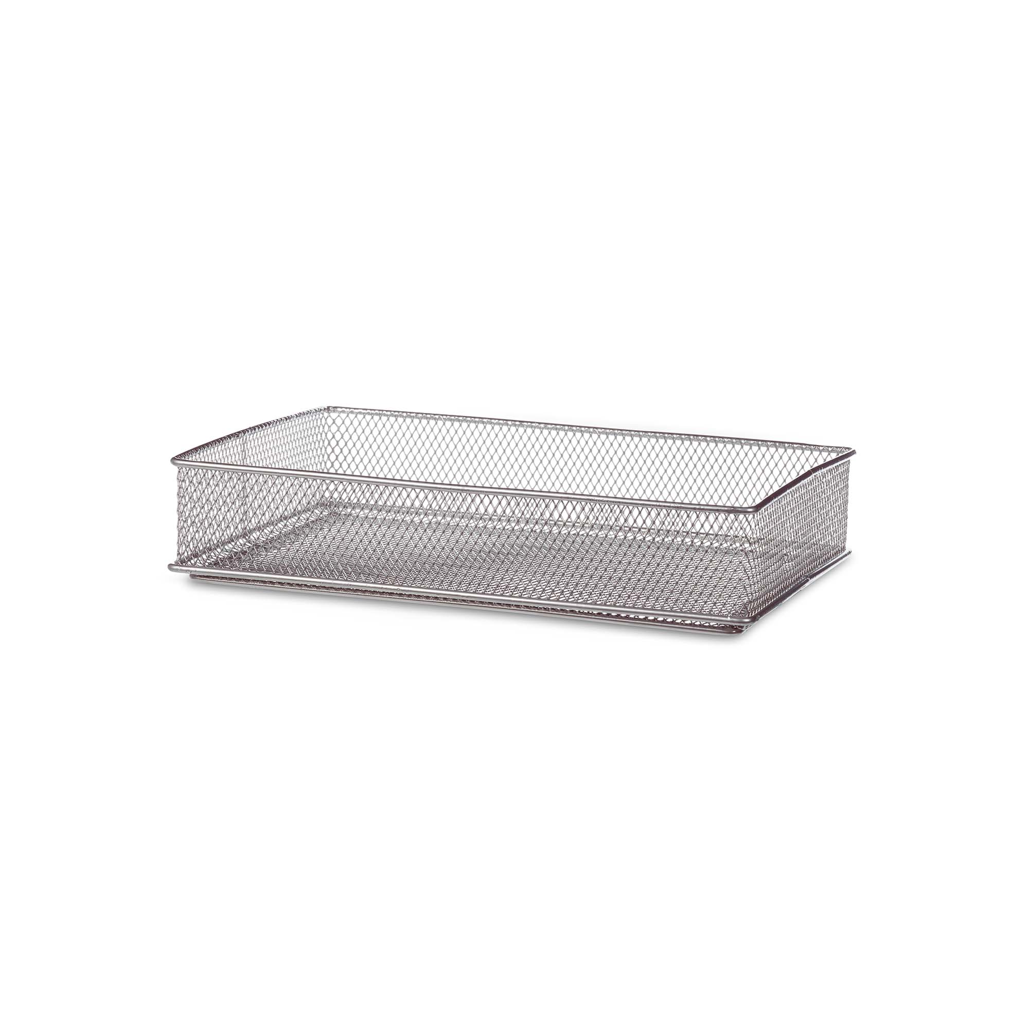 Design Ideas Mesh DrawerStore Drawer Organizer 6" x 9" x 2", Silver