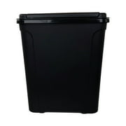 Mainstays Kitchen Trash Can, 7.6 Gallon Plastic Garbage Bin with Touch Top Lid, Black