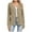 Beige, variant on Women Cardigans Sweater Open Front Lightweight Button Down Duster Cozy V Neck Vertical Stripes Jacket for Fall Winter Blue M