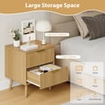 thumbnail image 5 of YouTrend Nightstands Set of 2 with 2 Drawers,Beside Table with Fluted Design ,End Table with Solid Wood Legs for bedroom, 5 of 9