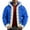 Royal Blue, variant on Men's New Fleece-Lined Hooded Cardigan Hoodie - Black L