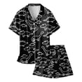 thumbnail image 5 of Ensembles de Pyjama pour Filles Imprimé Manches Courtes Boutonné Hauts Unis Ensemble T-Shirt Pyjama pour Tout-Petits Fille Pyjamas Filles Garçons Mode Filles, 5 of 5