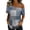 Dark Blue, variant on Off The Shoulder Tops for Women Trendy Fall Summer Short Sleeve Sexy Cold Shoulder Slip Shirts Dressy Casual Blouses Light pink L