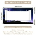 thumbnail image 3 of 1 Pcs Starry Night with Tree Silhouettes License Plate Frame,License Plate Cover for Car Decorative Parts,Aluminum License Plate Bracket Holder Rust-Proof for US Standard Car, 3 of 8