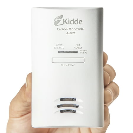 Kidde AC Plug-In Carbon Monoxide Detector with Battery Backup, CO Alarm with LED Light Indicators