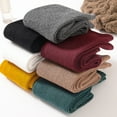 thumbnail image 6 of Dengjunhu Autumn Winter Solid Color Breathable Cotton Elastic Middle Tube Pile Heap Socks, 6 of 7