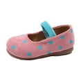 thumbnail image 3 of Busydd Toddler Slip on Shoes 2-14 Years Fashion Elastic Band and Polka Dots Girls' Mary Jane Shoes 30, 3 of 9