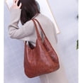 thumbnail image 6 of MMYGU Women's PU Leather Shoulder Bag for Work Travel Top Handle Handbag Purses Satchel Bag Large Capacity Commuter Bag, 6 of 7