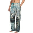 thumbnail image 6 of Sikiie Panda In Futuristic City Pajama Pants Men, PJ Bottoms, Sleep & Lounge Pants-Large, 6 of 6