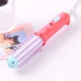 thumbnail image 2 of Christmas Clearance Curling Mini Curling Brush For Short Hair Anti Scald Heated Round Brush Electric Hair Ceramic Hair Tool Dryers Long Lasting Instant Heat Up For All Hair Types, 2 of 3
