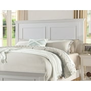 Bed Frame White Color Queen Size Bed Bedroom Furniture High Panel Headboard Footboard Plywood 1pc Bedframe
