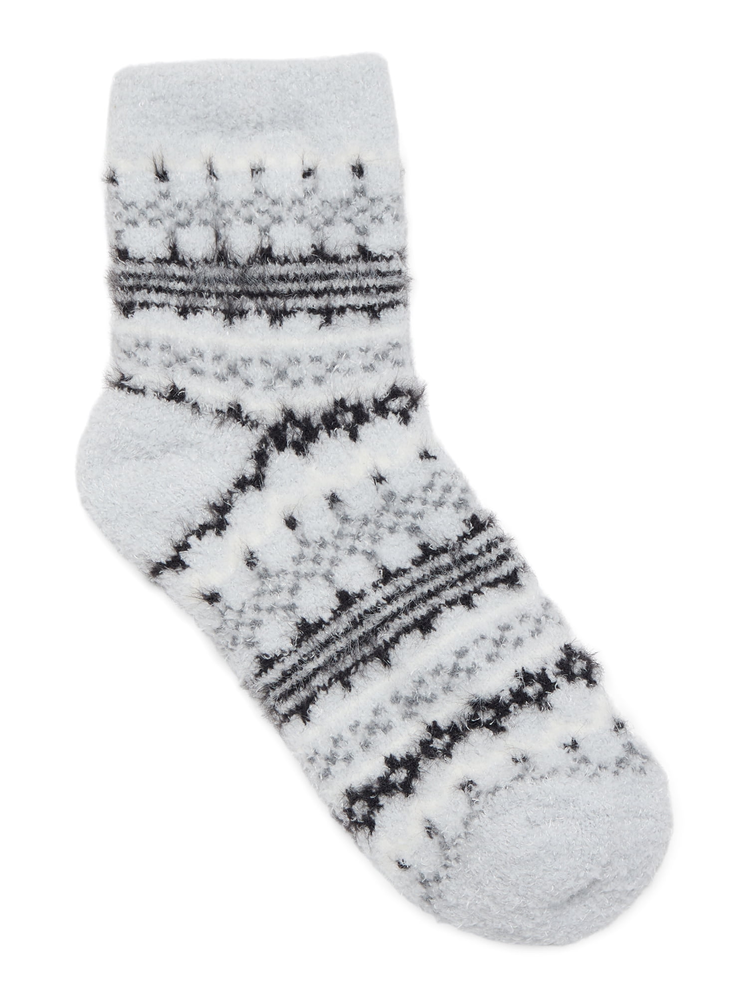 No Boundaries Women's Cozy Socks, 2-Pack, Size 4-10