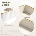 thumbnail image 4 of PU Leather Valet Tray,Bedside Leather Valet Tray,Desktop Dresser Storage Dish,Nightstand Organizer Cologne Perfume Trays for Men Women(White), 4 of 5