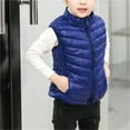 thumbnail image 7 of KAUOD Boys Zip up down Vest High Neck Lightweight Sleeveless Puffer Jackets Quilted Soft Warm Winter Outwear for Kids, 7 of 7