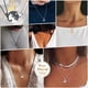 thumbnail image 5 of Colgante para parejas para novio y novia Relación a juego de acero inoxidable Collar simple y lindo con corazón de gato Yin Yang para parejas Colgante para esposo y esposa Regalo del día V Adepaton LRWJ195-4, 5 of 7