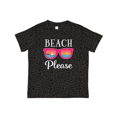 

Inktastic Beach Please Sunglasses Gift Toddler Toddler Girl T-Shirt