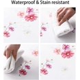 thumbnail image 4 of White Easter Tablecloth Rectangle - Waterproof and Spillproof Oblong Floral Spring Table Cloth for Dining Room, Outdoor Picnic and Wedding, 60 x 120 Inch, 4 of 6