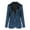 Blue, variant on Women's Long Sleeve Velvet Blazer Notched Lapel Solid Color Elegant Suit Jackets Wear To Evening Party Dinner Trendy