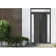 thumbnail image 3 of Front Exterior Prehung Metal-Plastic Door Frosted Glass | Manux 8112 Antracite Grey | 2 Side and Top Sidelite Transom | Office Commercial and Residential Doors Patio 68x94 W16+36+16x80+14 Right-hand, 3 of 6