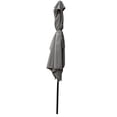 thumbnail image 4 of 6x9FT Outdoor Rectangular Umbrella with with Crank and Push Button Tilt, Large Sun Patio Waterproof Umbrella for Deck Pool Backyard Garden, No Base Included, Medium Grey, 4 of 7