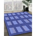 thumbnail image 3 of Ahgly Tapis Rond Lavable en Machine Intérieur Transitionnel Bleu Ciel, 5 Pieds Rond, 3 of 7