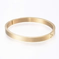 thumbnail image 2 of 304 Stainless Steel Bangles Golden 2 inchx2-1/4 inch(51x57mm), 2 of 3