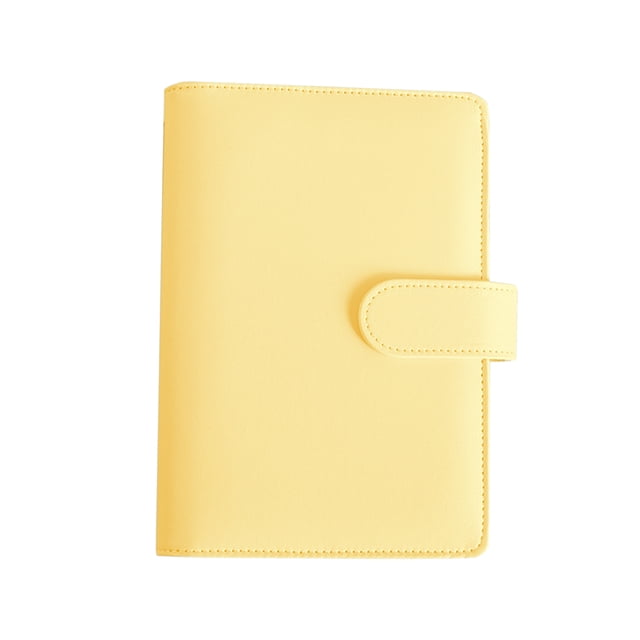 Notepad Cover Notebook File Ring Binder PU A6 Durable Leather Vintage Refillable Budget Envelope System Organizer