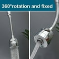 thumbnail image 4 of Kitchen extender spray nozzle sink sprayer oxygenating nozzle head replacement for washbasin head change - unlimited angle - movable kitchen sink extender - for face washing, shampooing use, 4 of 9