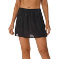 thumbnail image 1 of RUNQHUI Jupon Long en Satin pour Femme Demi-Jupon Jupe sous Robe Jupons Rallonge Demi-Jupons 35 cm Noir P, 1 of 7