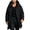 Black, variant on Winter Coats for Men Long Hooded Thick Quilted Cotton Padded Parka with Windproof and Warm Insulation for Outdoor