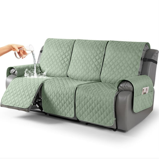 Funda impermeable para sofá reclinable de 3 plazas TAOCOCO, color verde salvia