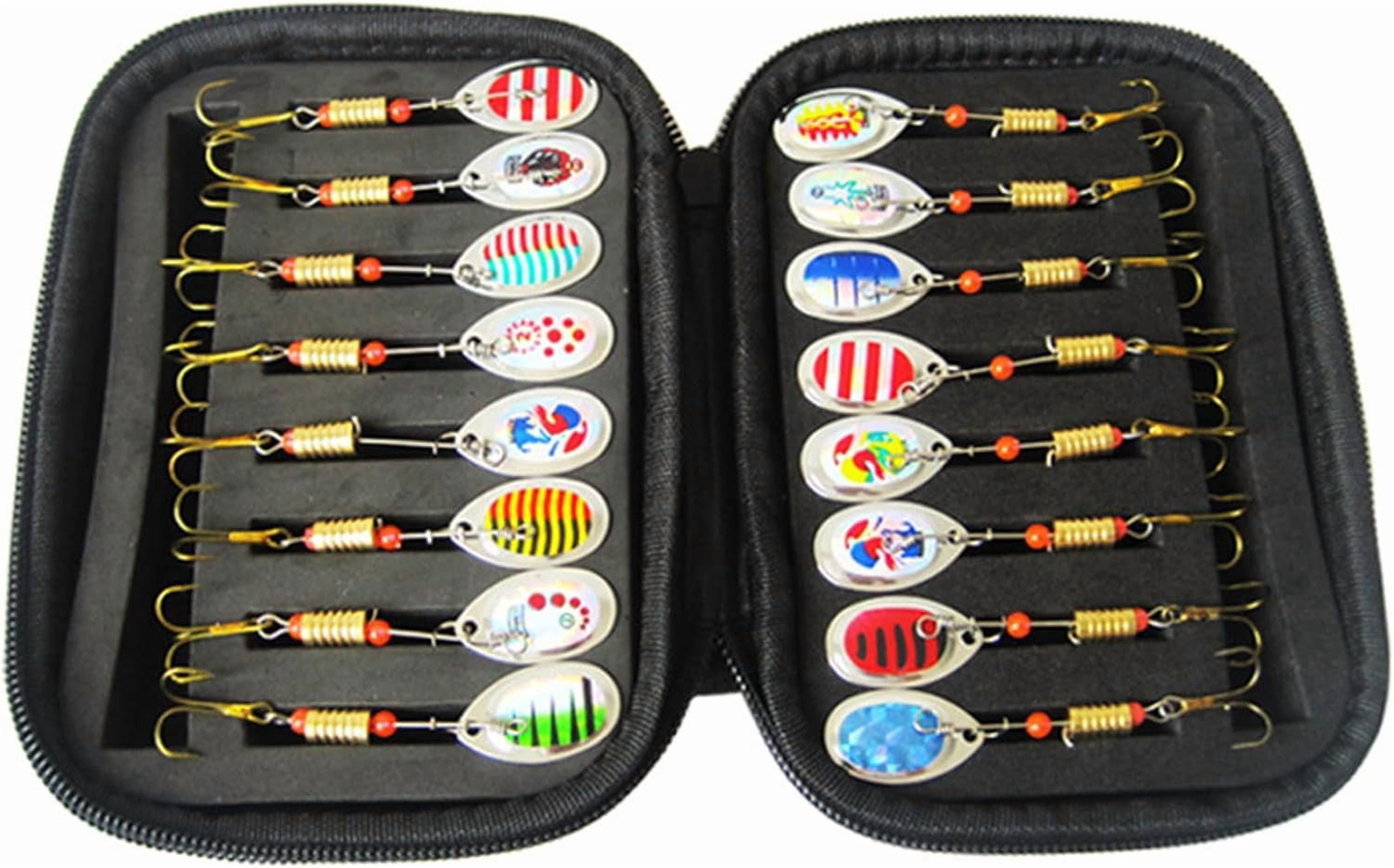 Fishing Lures Spinner Baits Kit Metal Trout Freshwater Saltwater